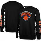 Men's New York Knicks Black City Edition Two Peat Headline Pullover Sweatshirt