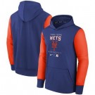 Men's New York Mets Blue Orange Authentic Collection Performance Hoodie