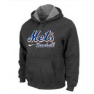 Men's New York Mets Dark Gray Printed Pullover Hoodie