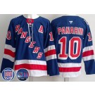 Men's New York Rangers #10 Artemi Panarin Blue 100th Authentic Jersey