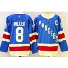 Men's New York Rangers #8 Jacob Trouba Blue Centennial Authentic Jersey