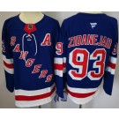 Men's New York Rangers #93 Mika Zibanejad Blue Authentic Jersey