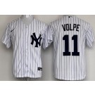 Men's New York Yankees #11 Anthony Volpe White Player Name Cool Base Jersey