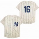 Men's New York Yankees #16 Whitey Ford Cream 1961 Throwback Jersey