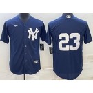 Men's New York Yankees #23 Don Mattingly Navy Alternate Cool Base Jersey