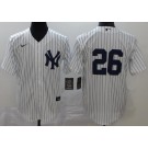 Men's New York Yankees #26 DJ LeMahieu White 2020 Cool Base Jersey