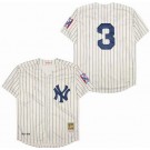 Men's New York Yankees #3 Babe Ruth Cream 1939 Throwback Jersey