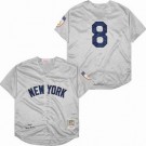 Men's New York Yankees #8 Yogi Berra Gray 1951 Throwback Jersey