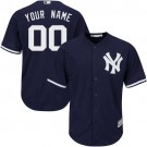 Men's New York Yankees Customized Navy Blue Cool Base Jersey