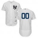 Men's New York Yankees Customized White Stripes FlexBase Jersey