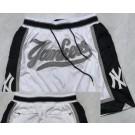 Men's New York Yankees White Just Don Shorts