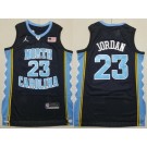 Men's North Carolina Tar Heels #23 Michael Jordan Black USA Flag College Basketball Jersey