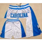 Men's North Carolina Tar Heels White 2022 Just Don Shorts