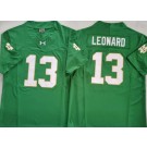 Men's Notre Dame Fighting Irish #13 Riley Leonard Green FUSE College Football Jersey