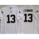 Men's Notre Dame Fighting Irish #13 Riley Leonard White FUSE College Football Jersey