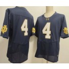 Men's Notre Dame Fighting Irish #4 Jeremiyah Love Navy Elite College Football Jersey