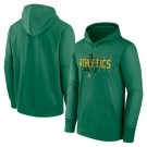 Men's Oakland Athletics Green Authentic Collection Pregame Performance Pullover Hoodie