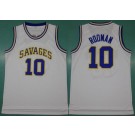 Men's Oklahoma Savages #10 Denis Rodman White jersey
