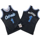 Men's Orlando Magic #1 Tracy McGrady Black 2003 Throwback Swingman Jersey