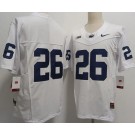 Men's Penn State Nittany Lions #26 Saquon Barkley White FUSE College Football Jersey