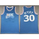 Men's Perc #30 O'Cet Blue Stitched Basketball Jersey