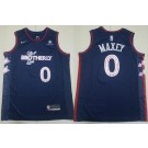 Men's Philadelphia 76ers #0 Tyrese Maxey Navy 2023 City Icon Sponsor Swingman Jersey