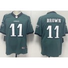 Men's Philadelphia Eagles #11 AJ Brown Limited Green Vapor Jersey