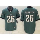Men's Philadelphia Eagles #26 Saquon Barkley Limited Green Vapor Jersey