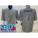 Men's Philadelphia Eagles #7 Haason Reddick Limited Gray Atmosphere Super Bowl LVII Vapor Jersey
