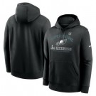 Men's Philadelphia Eagles Charcoal Super Bowl LIX Fleece Pullover Hoodie