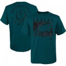 Men's Philadelphia Eagles Green Liquid Camo Logo T Shirt