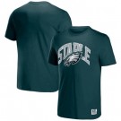 Men's Philadelphia Eagles Green NFL x Staple Logo Lockup T Shirt