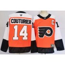 Men's Philadelphia Flyers #14 Sean Couturier Orange Authentic Jersey