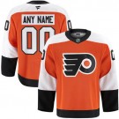 Men's Philadelphia Flyers Customized Orange Fanatics Authentic Jersey
