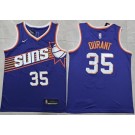 Men's Phoenix Suns #35 Kevin Durant Purple Icon Swingman Jersey