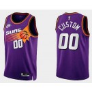 Men's Phoenix Suns Custom Purple 2022 Classic Icon Hot Press Jersey