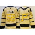 Men's Pittsburgh Penguins #58 Kris Letang Cream 2023 Winter Classic Authentic Jersey