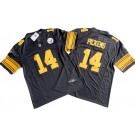 Men's Pittsburgh Steelers #14 George Pickens Limited Black Throwback FUSE Vapor Jersey