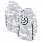 Men's Pittsburgh Steelers Arctic Camo 2024 Salute to Service Club Fleece Pullover Hoodie