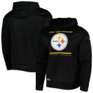 Men's Pittsburgh Steelers Black Printed Pullover Hoodie 302551