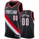 Men's Portland Trail Blazers Custom Black Icon Hot Press Jersey