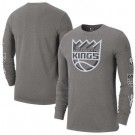Men's Sacramento Kings Gray 2022 City Edition Essential Expressive Long Sleeve T-Shirt