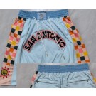 Men's San Antonio Spurs Aqua 2024 City Just Don Shorts