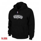 Men's San Antonio Spurs Black Printed Pullover Hoodie