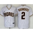 Men's San Diego Padres #2 Xander Bogaerts White Cool Base Jersey