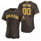 Men's San Diego Padres Customized Brown 2020 FlexBase Jersey