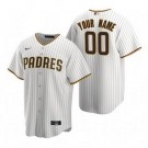 Men's San Diego Padres Customized White Stripes 2020 Cool Base Jersey