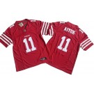 Men's San Francisco 49ers #11 Brandon Aiyuk Limited Red FUSE Vapor Jersey