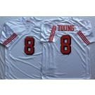 Men's San Francisco 49ers #8 Steve Young White 1994 Throwback Jersey