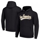 Men's San Francisco 49ers Starter Black Tailsweep Pullover Hoodie